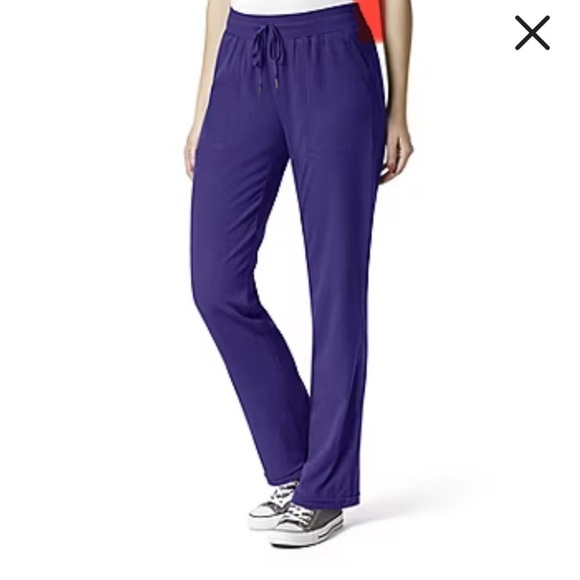 Wink Pants - Wonder Wink Aero 5129 Womens Scrub Pants Grape size 2X